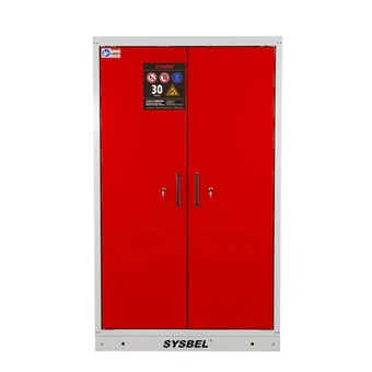 Sysbel 30-Minute Red Three-Cylinder EN 14470-2 Fire Resistant Gas Cylinder Cabinets